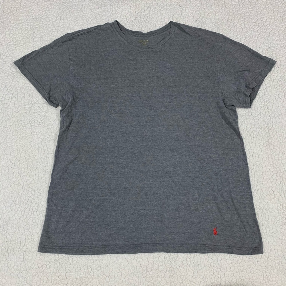 Men’s Gray Polo T-Shirt-Size L